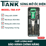 Máy mở siết BULONG ốc điện TAK-41P (2500W/2000NM)