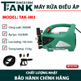Máy rửa xe gia đình cao áp TUPANK TAK-IM3 (Có điều áp)
