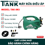 Máy rửa xe gia đình cao áp TUPANK TAK-IM3 (Có điều áp)