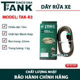 Dây rửa xe dùng cho máy rửa xe cao áp liền TAK-R1/R2/R3/R4