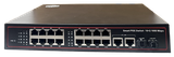 Thiết bị chuyển mạch, Switch 16 cổng POE 1000M 2 cổng Lan 1000M , 2 cổng quang SFP. Model: ZC-16GPOE-2SFP-2GE