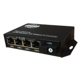 Thiết bị chuyển mạch, Switch 4 cổng lan 1000M,  1 cổng quang SC 1000M. Model: ZC-1F4GE