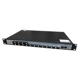 Thiết bị chuyển mạch, Switch quang 16 cổng quang 100M  2 cổng Lan 1000M. Model: ZC-16F2GE