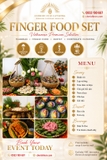 020226 Tiệc Finger food Tết Sum vầy - Thực đơn 11 món - Phù hợp từ 40 khách