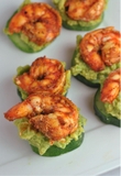 Avocado cucumber shrimp