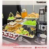 Tiệc teabreak trọn gói, gói 6,600k, phù hợp từ 60 khách