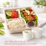 270225 Lunch box Joyful - Cơm chiên đùi gà góc tư sốt mắm tỏi/ Fried Garlic Fish-Sauce Chicken Rice