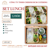 061124 Set lunch Mạnh - Cơm bò xào rau củ