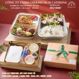 061125 Cơm gà teriyaki, bò xào rau củ/ Teriyaki chicken, stir fried beef with vegetables and rice