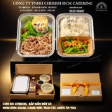 181125 Set Lunch Retreat Cơm bò Gyudon, bắp nấm đút lò/ Gyudon beef rice with baked corn & mushrooms
