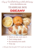 110123 Teabreak box- Dreamy 2 bánh mặn 1 bánh ngọt 1 trái cây