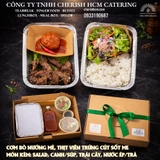 281125 Set Lunch Prosperous - Cơm Bò nướng mè, thịt viên trứng cút sốt me/Sesame Grilled Beef Rice, Meatballs with Quail Eggs in Tamarind Sauce