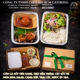 281125 Set Lunch Luxe - Cơm gà sốt tiêu xanh, thịt viên trứng cút sốt me/ Green Peppercorn Chicken Rice, Meatballs with Quail Eggs in Tamarind Sauce