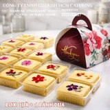 Gift box- Hộp quà 1 Bánh dứa decor hoa