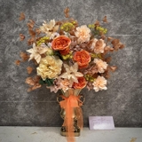 Hoa lụa - Theme cam