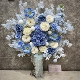 Hoa lụa - Theme xanh dương