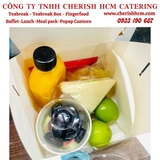 Teabreak box Plump- 2 Bánh, trái cây, nước ép