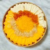 Bông lan phô mai chà bông trứng muối tô
