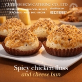 01324 Set 10 Bánh mì mini phô mai chà bông gà cay