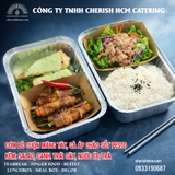 031125 Cơm bò cuộn măng tây, gà áp chảo sốt pesto/ Beef wrapped asparagus, chicken with pesto sauce and rice