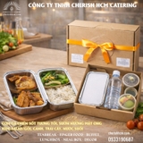 171125 Meal box - Cơm gà chiên sốt tương tỏi, sườn nướng mật ong