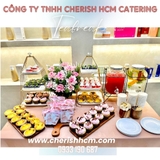 Tiệc teabreak khai trương, decor bong bóng