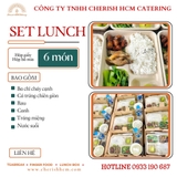 191024 Set lunch Tập huấn - Cơm ba chỉ cháy cạnh + cá trứng chiên giòn
