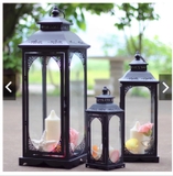 Bộ 3 Lồng Nến Đèn Bão Trắng/Đen Trang Trí Sự Kiện, Tiệc Cưới, Decor Homestay, Studio- Hàng order nhận hàng sau 5-7 ngày