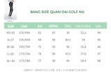 Quần dài golf nữ Chính hãng Kuz162