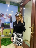 Set áo váy nữ chơi Golf chính hãng DK GL190438-KN190442