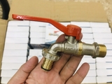 Vòi Nước Đồng 21 Linda, Tay Gạt Thông Minh 2 Chiều, Đầu Vòi Lắp Máy Giặt Và Khớp Nối Nhanh