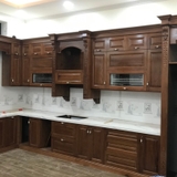 Tủ bếp gỗ gõ