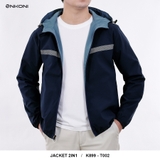 Áo Khoác Gió 2 Lớp Enkoni T002