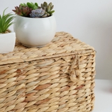 Rectangular basket with cover