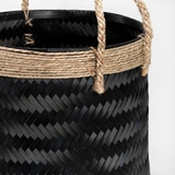 Black bamboo basket set (can be sold separately)