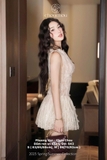 Đầm ren SN dập ly Chou Chou size M