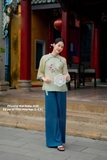 Bộ pháp phục tơ xanh thêu hoa hạc