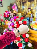 Thỉnh dây Lu Thống - đá ngọc sơn thuỷ chạm kim tiền