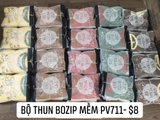 Bộ bozip siêu mềm - xanh