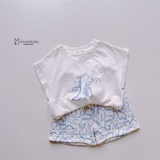 Bộ cotton sược mềm in khủng long
