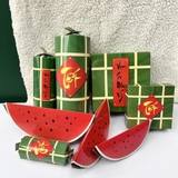 Combo 10 hộp mô hình bánh chưng 18cm, bánh tét 17cm, dưa hấu 18cm  ( 4 chưng, 3 tét, 3 dưa hấu )