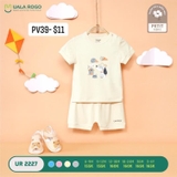 Bộ ngắn tay Uala Rogo màu vàng / UR2227 - 9-12m