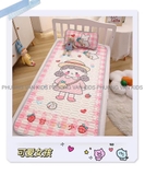 Chiếu điều hoà cao su non cô gái hồng 60x120cm