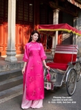 Lụa tằm tơ hồng ánh nhũ