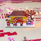 Decor gỗ 3d ngày Tết