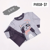 Bộ kwoo hình thú thu đông - xám