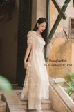 Áo dài ren hoa