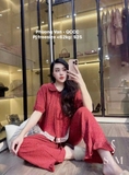 Bộ pijama đỏ bi hàng QCCC <62kg