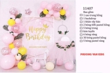 Set bóng bay sinh nhật công chúa hồng 11407