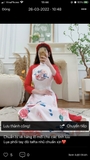 Áo dài đỏ cam lụa phối tay taffa nhũ